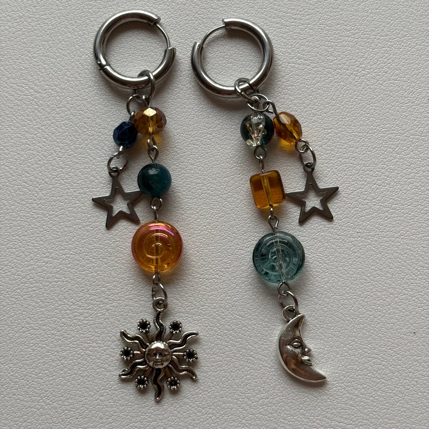 sun and moon hoops