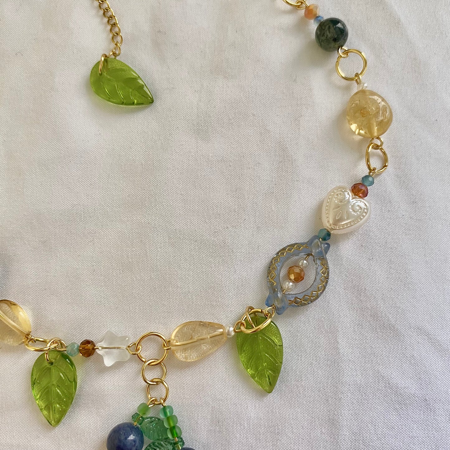 blueberry crumble necklace