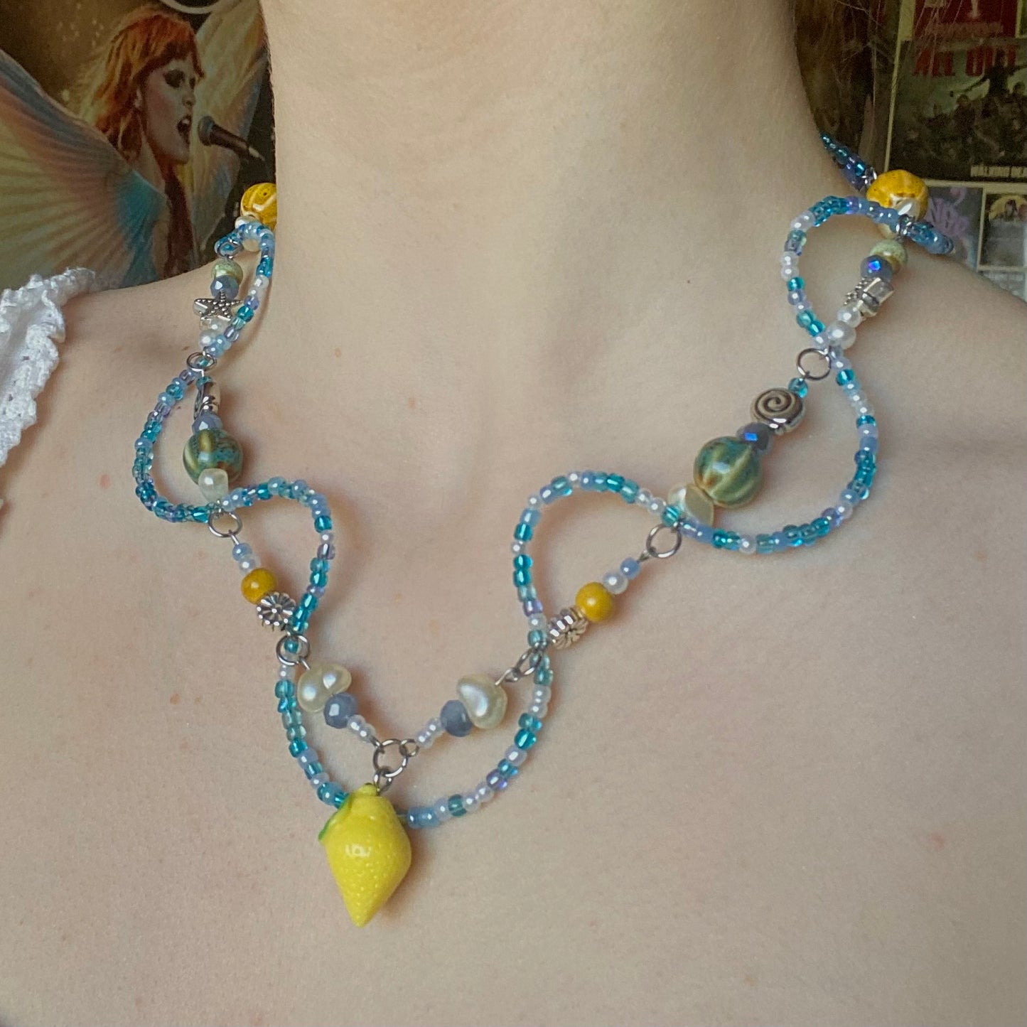 frozen lemonade necklace