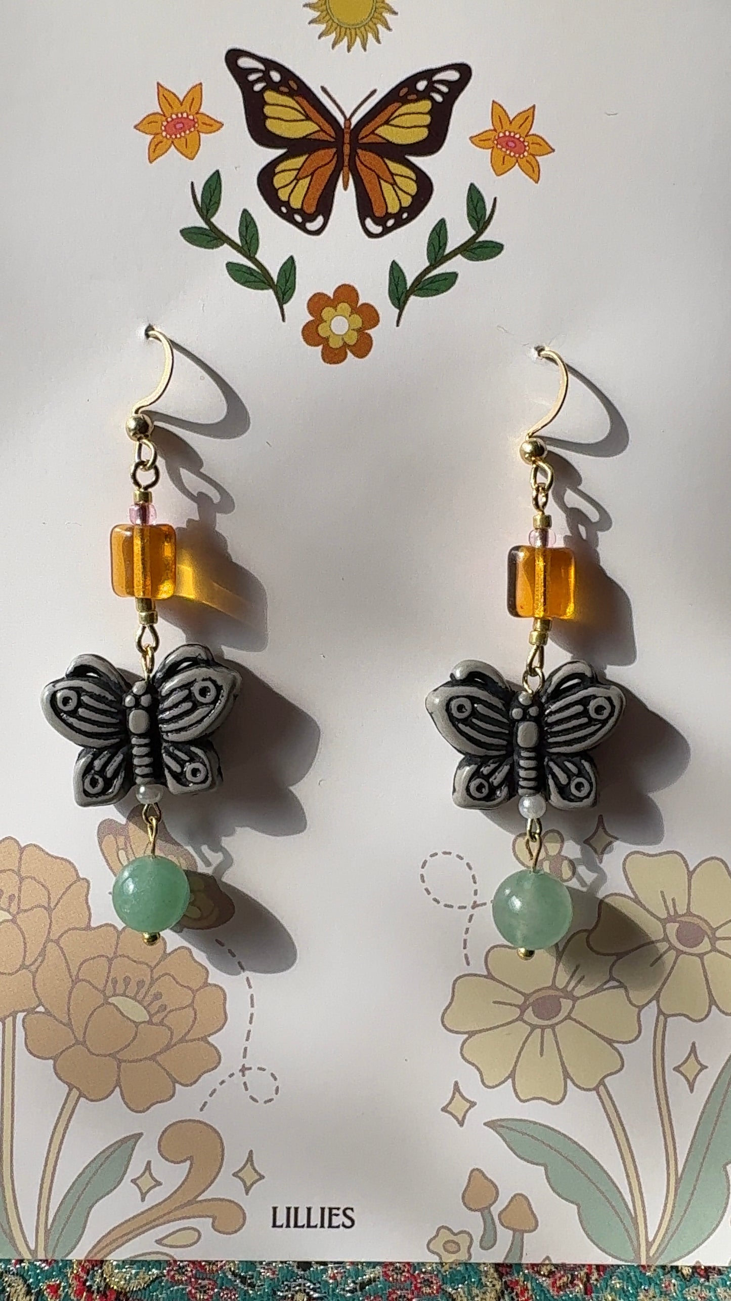 butterfly earrings
