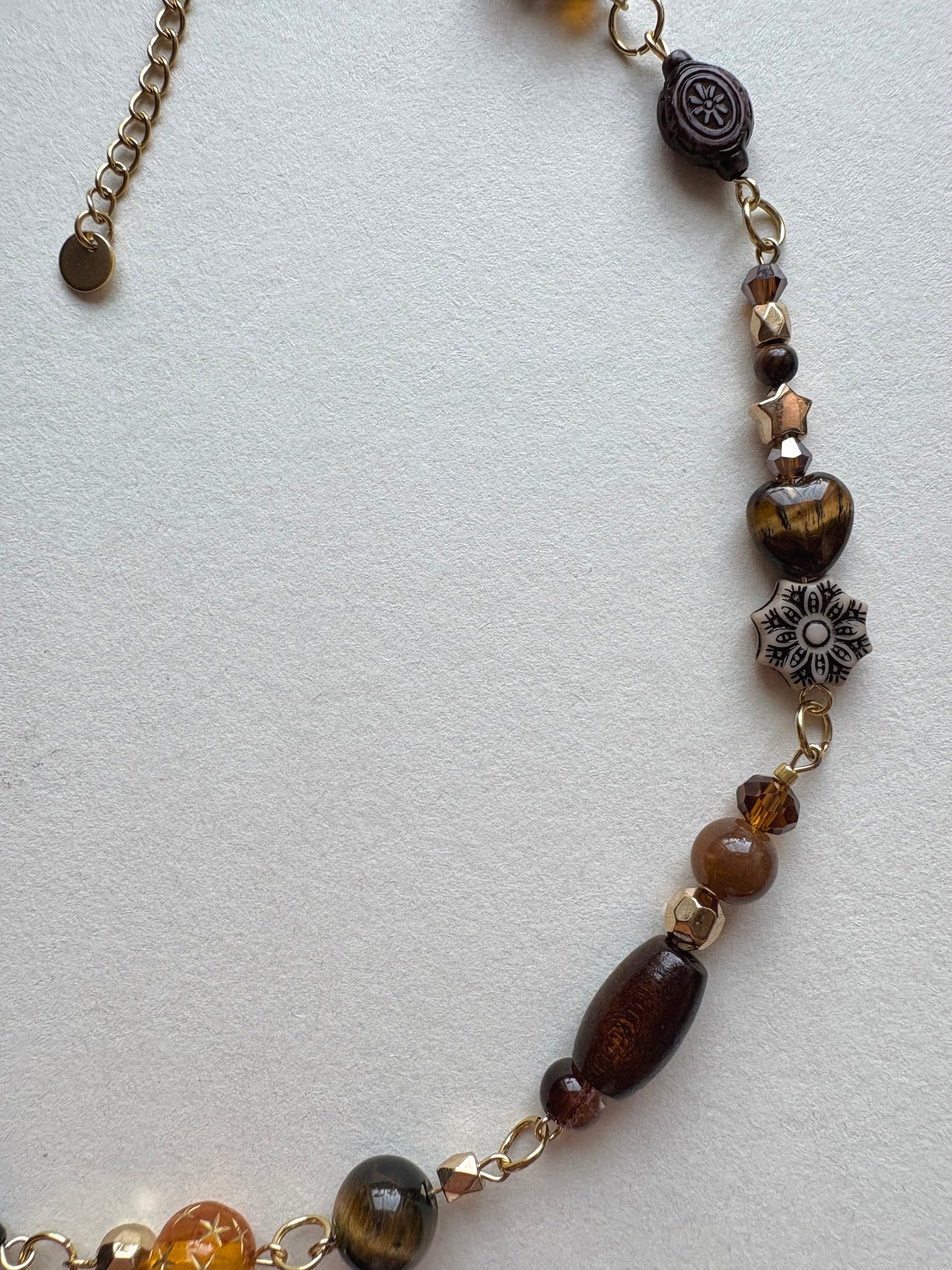 sunset in the 70s bohemian necklace