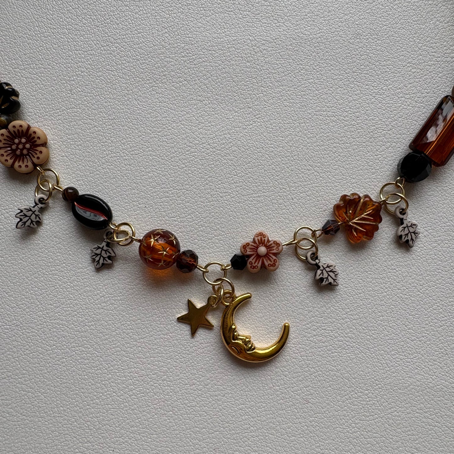 sunset in the 70s bohemian necklace