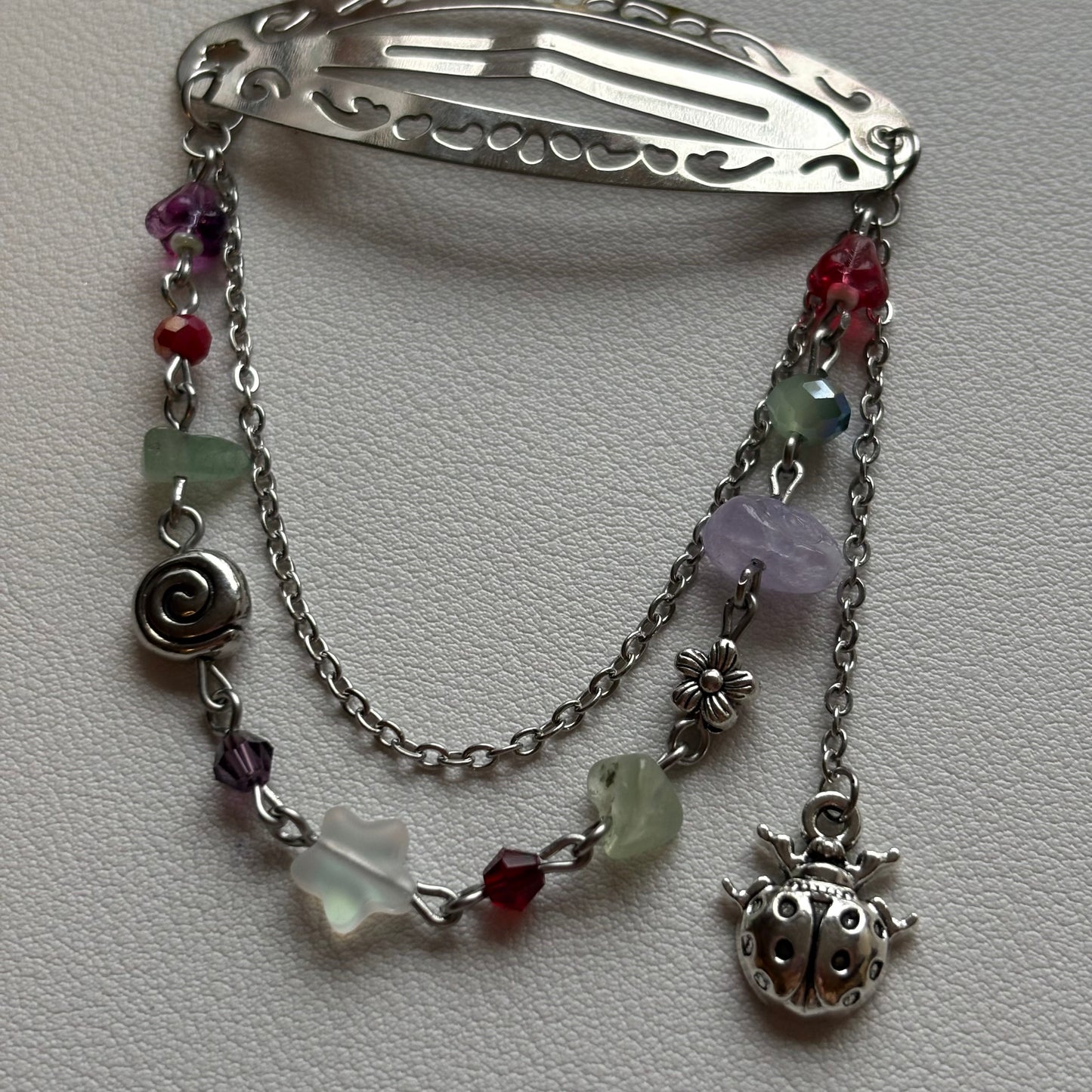 little ladybug hair clip