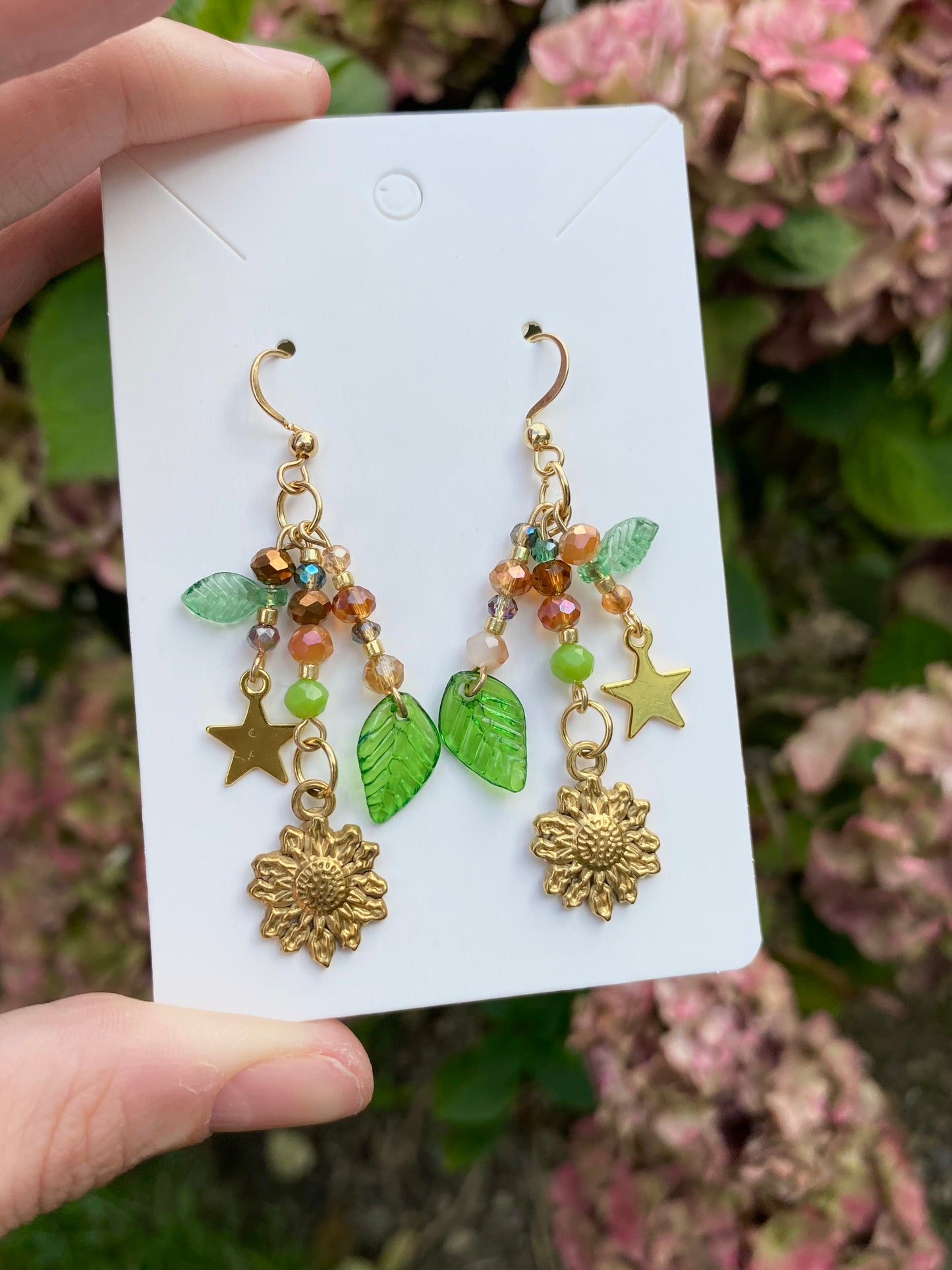 mismatched mother nature earrings