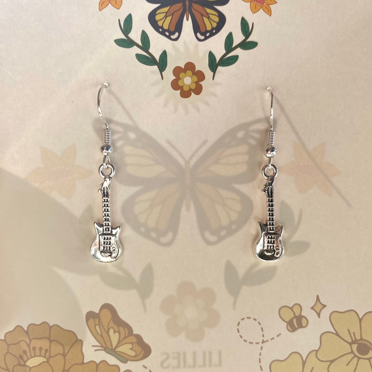 guitar earrings