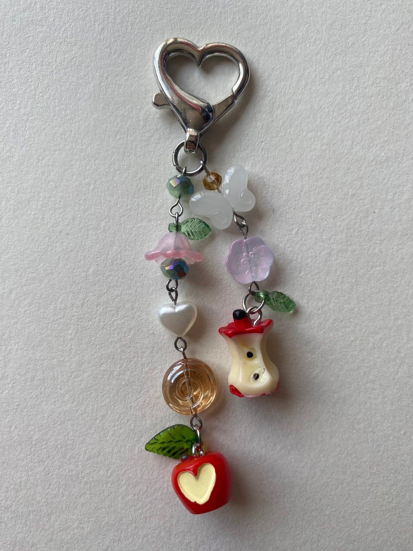apple blossom keychain