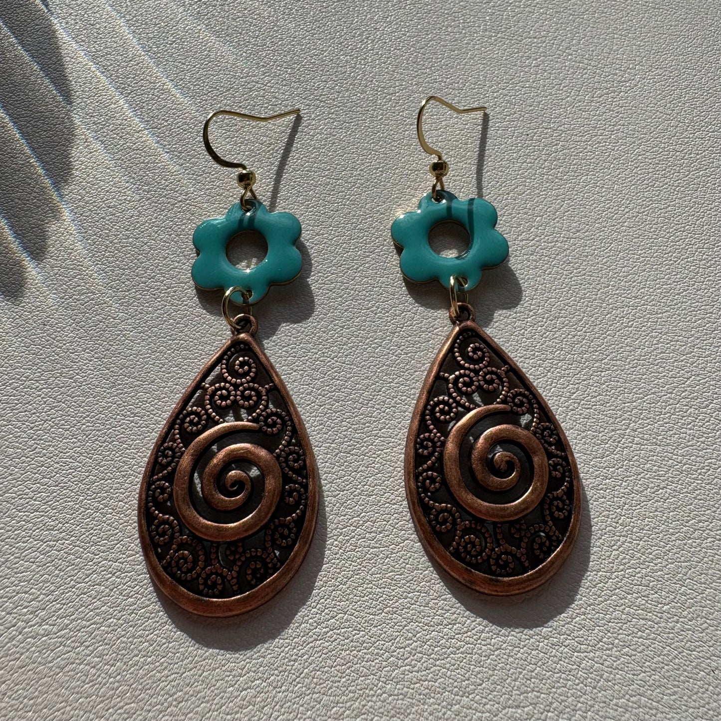 groovy flower earrings