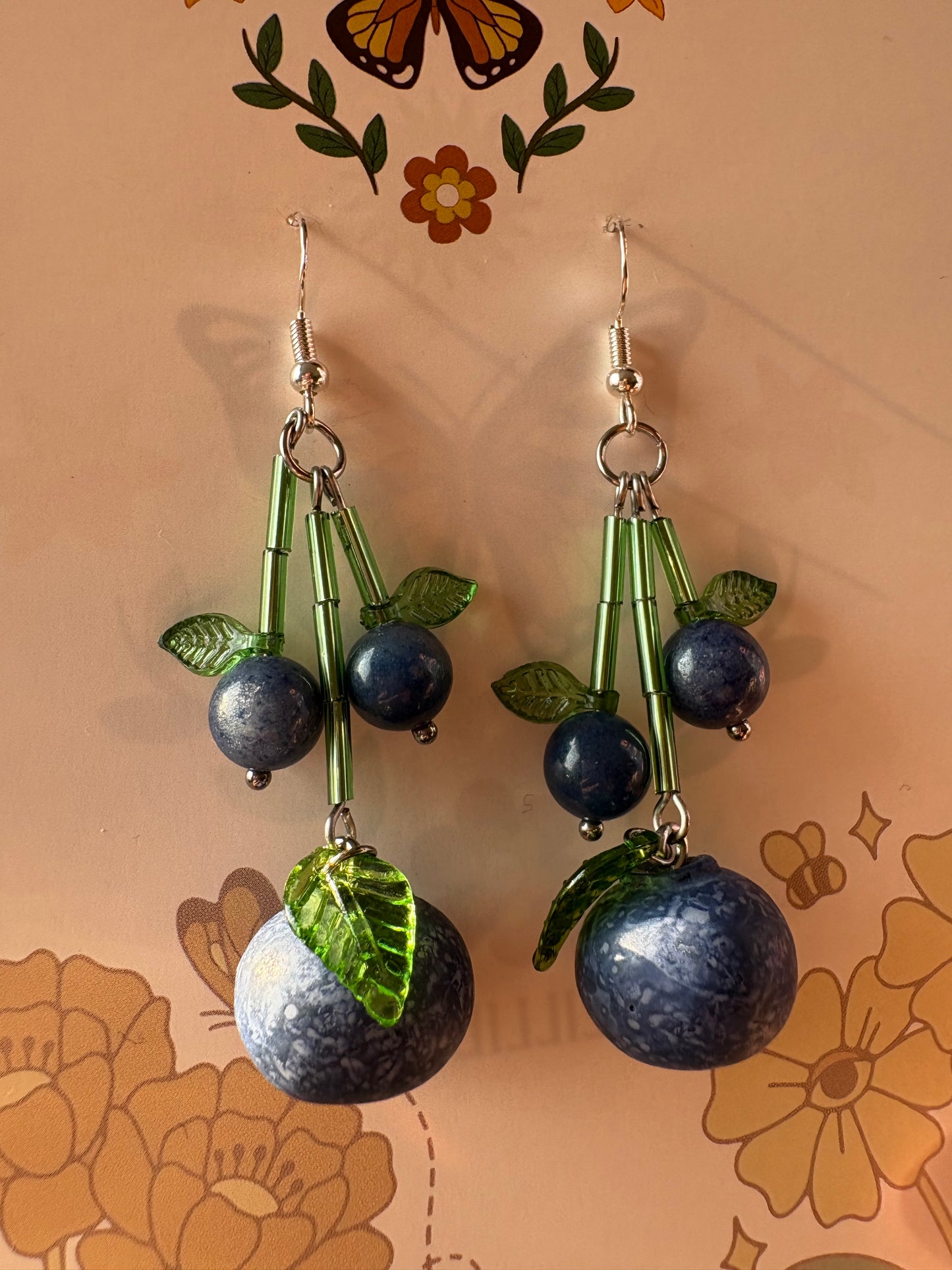 blueberry earrings