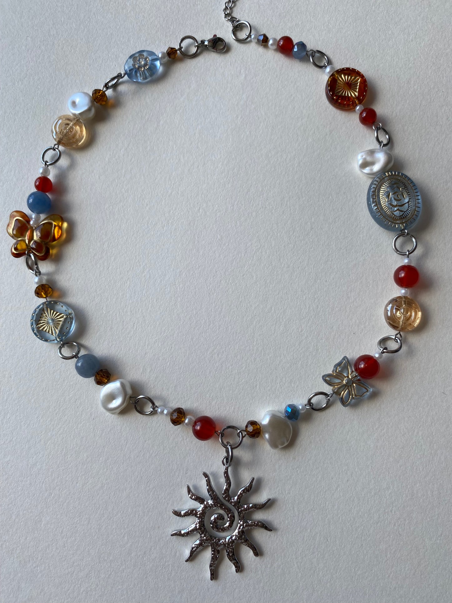 silver aurora necklace