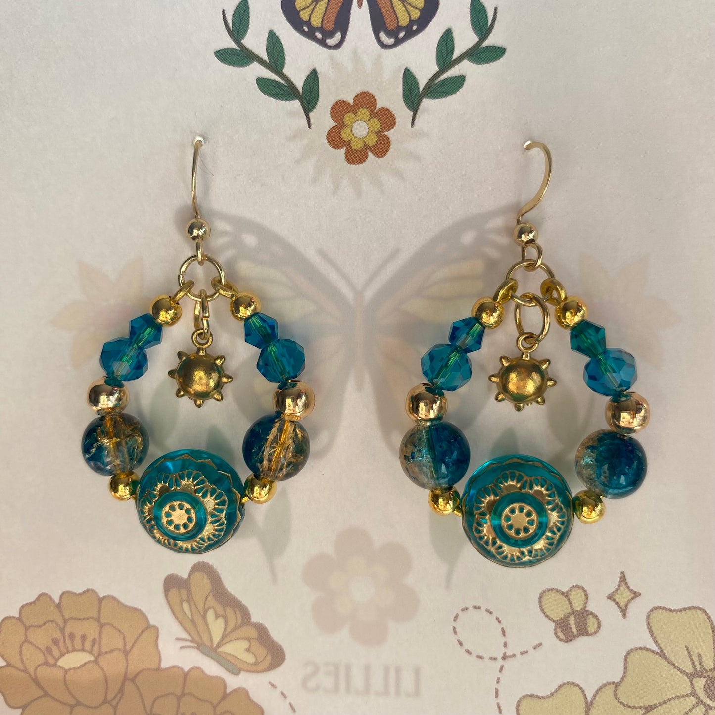 gold dust woman earrings