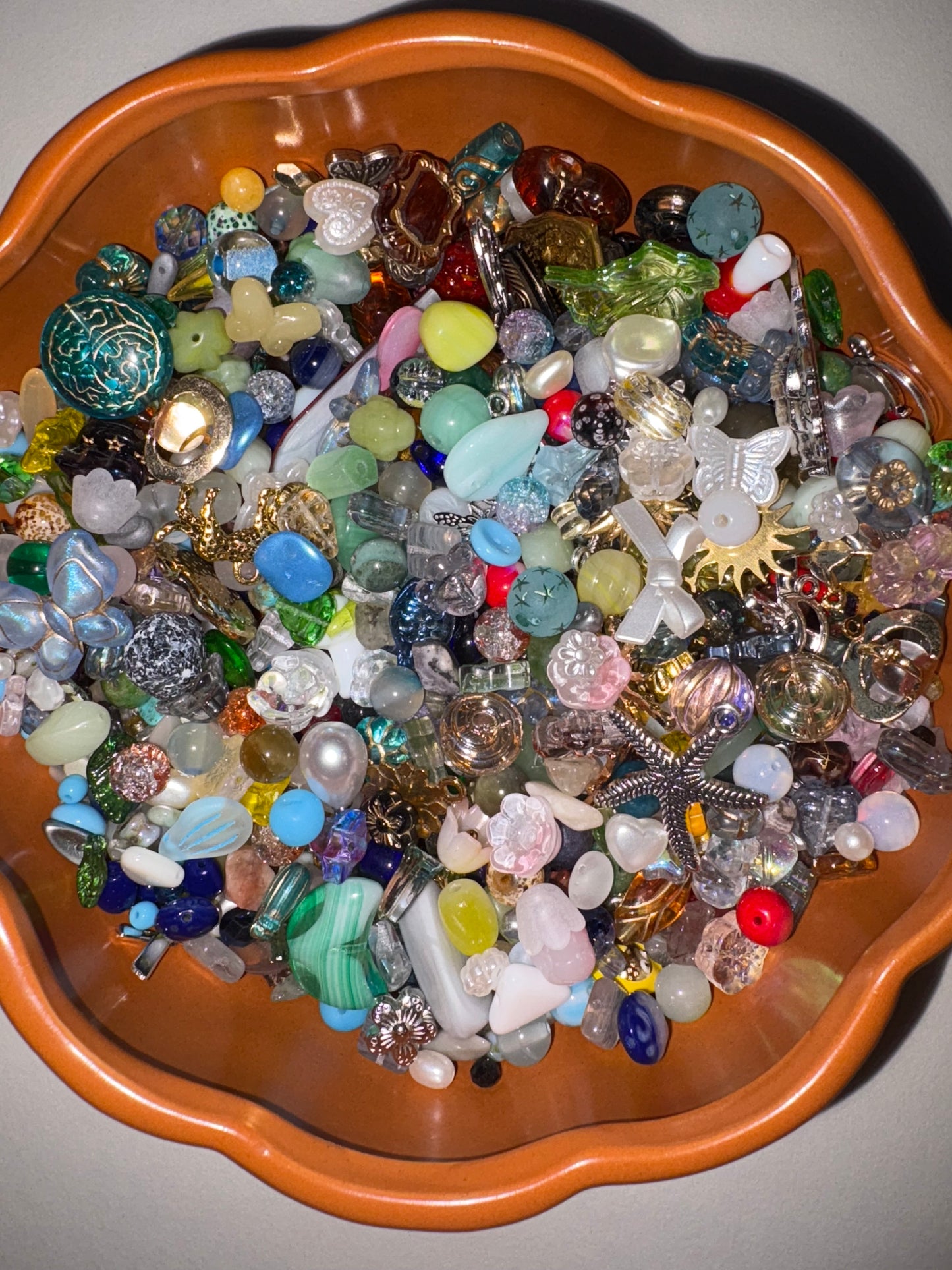 surprise bead bucket necklace