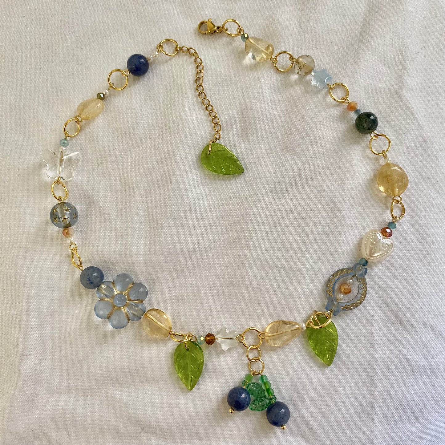 blueberry crumble necklace