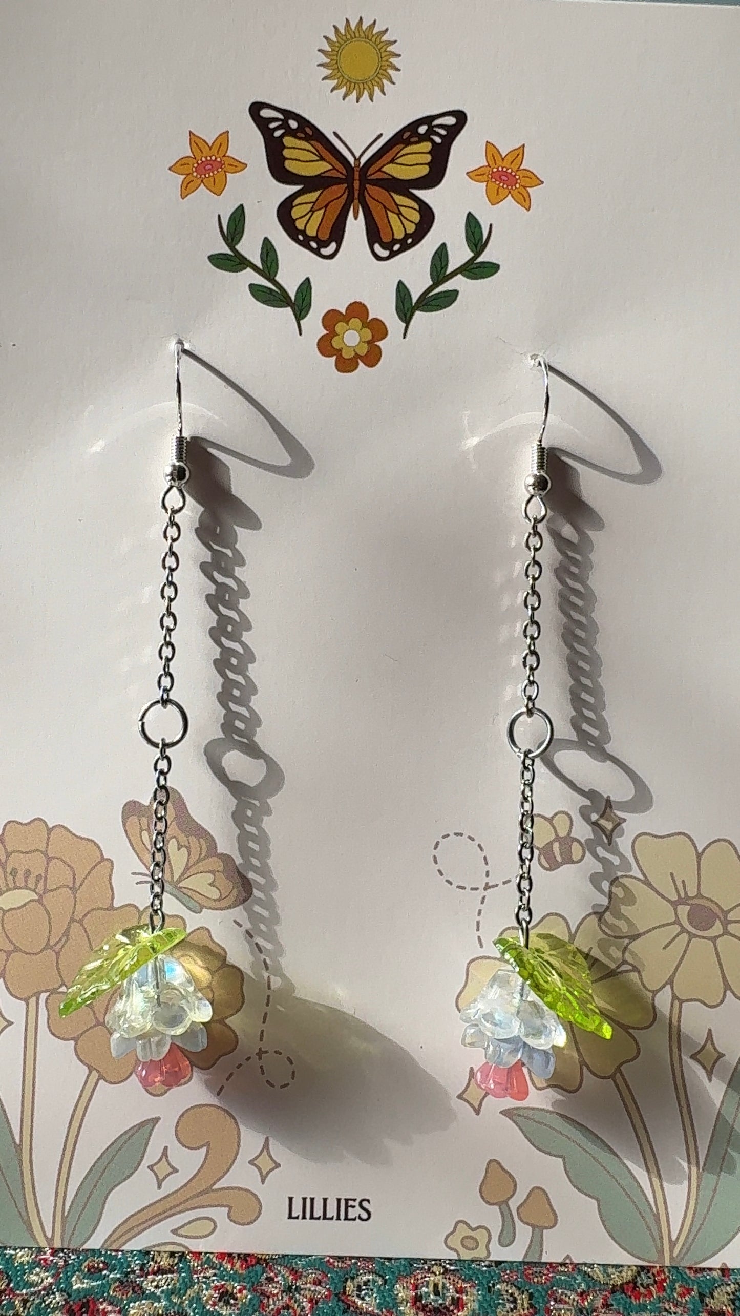 spring petal earrings