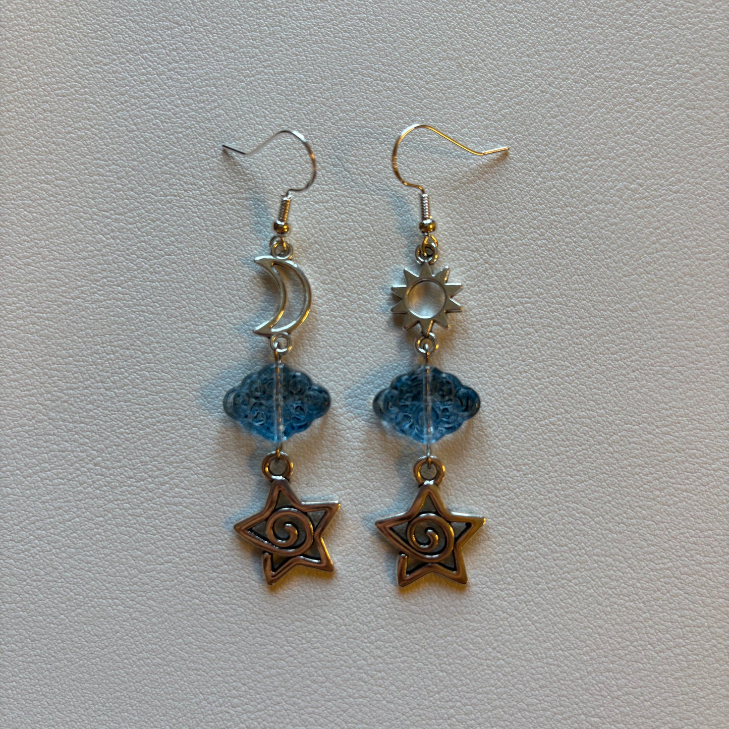 blue anomaly earrings