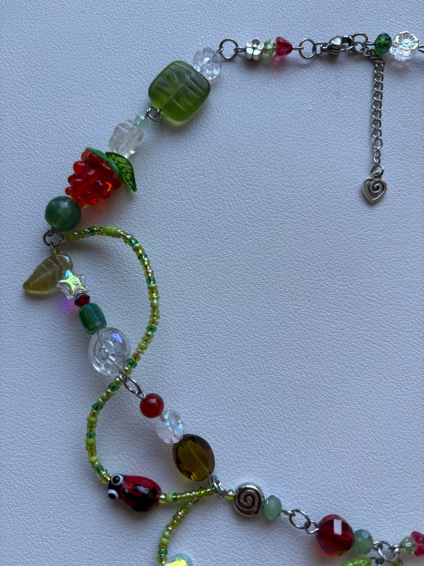 ladybug garden necklace