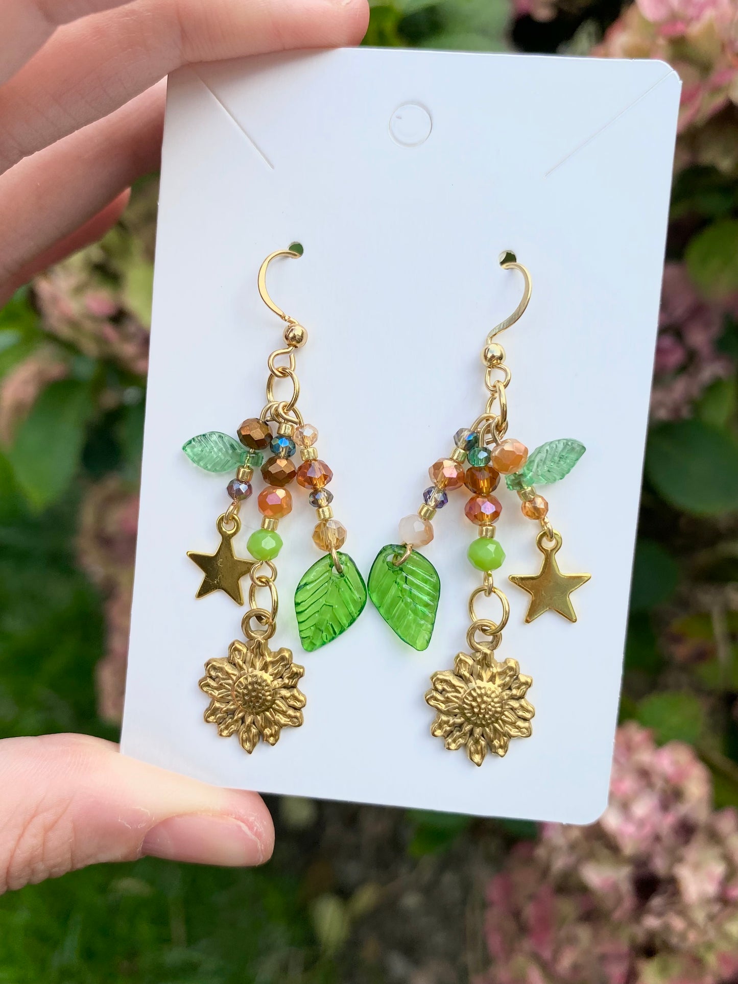 mismatched mother nature earrings