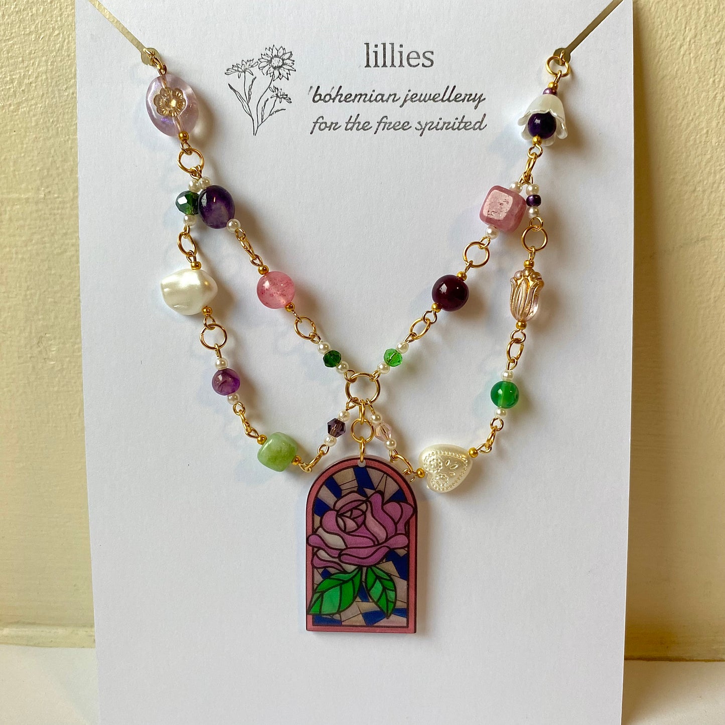 rose garden necklace