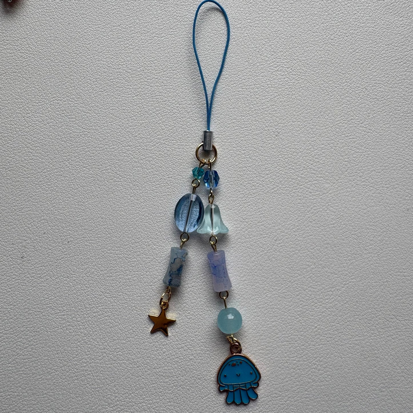 little jellyfish phone charm