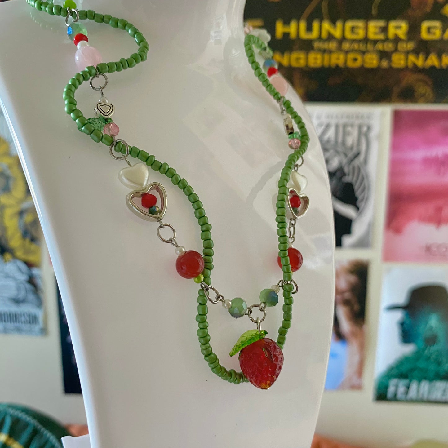 strawberry vine necklace