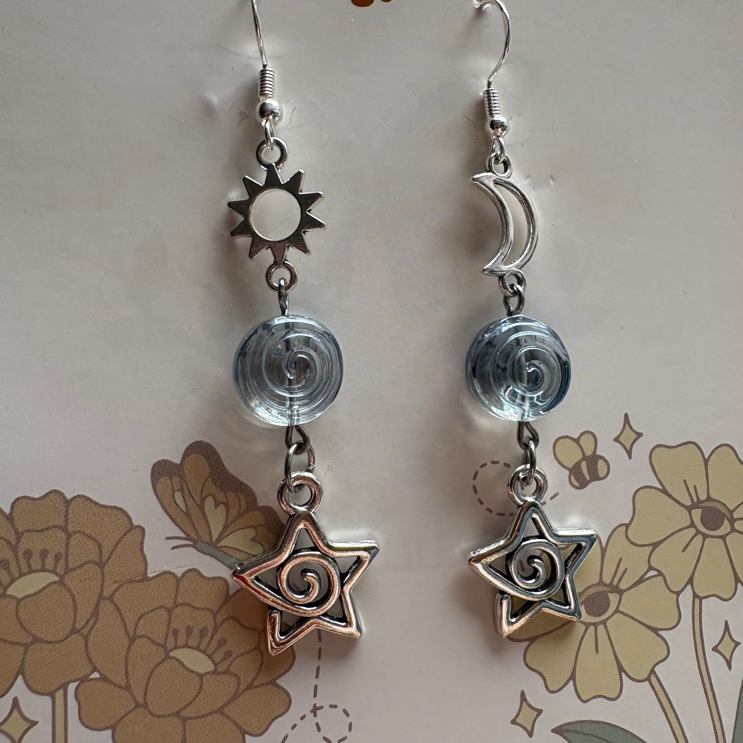 blue anomaly earrings