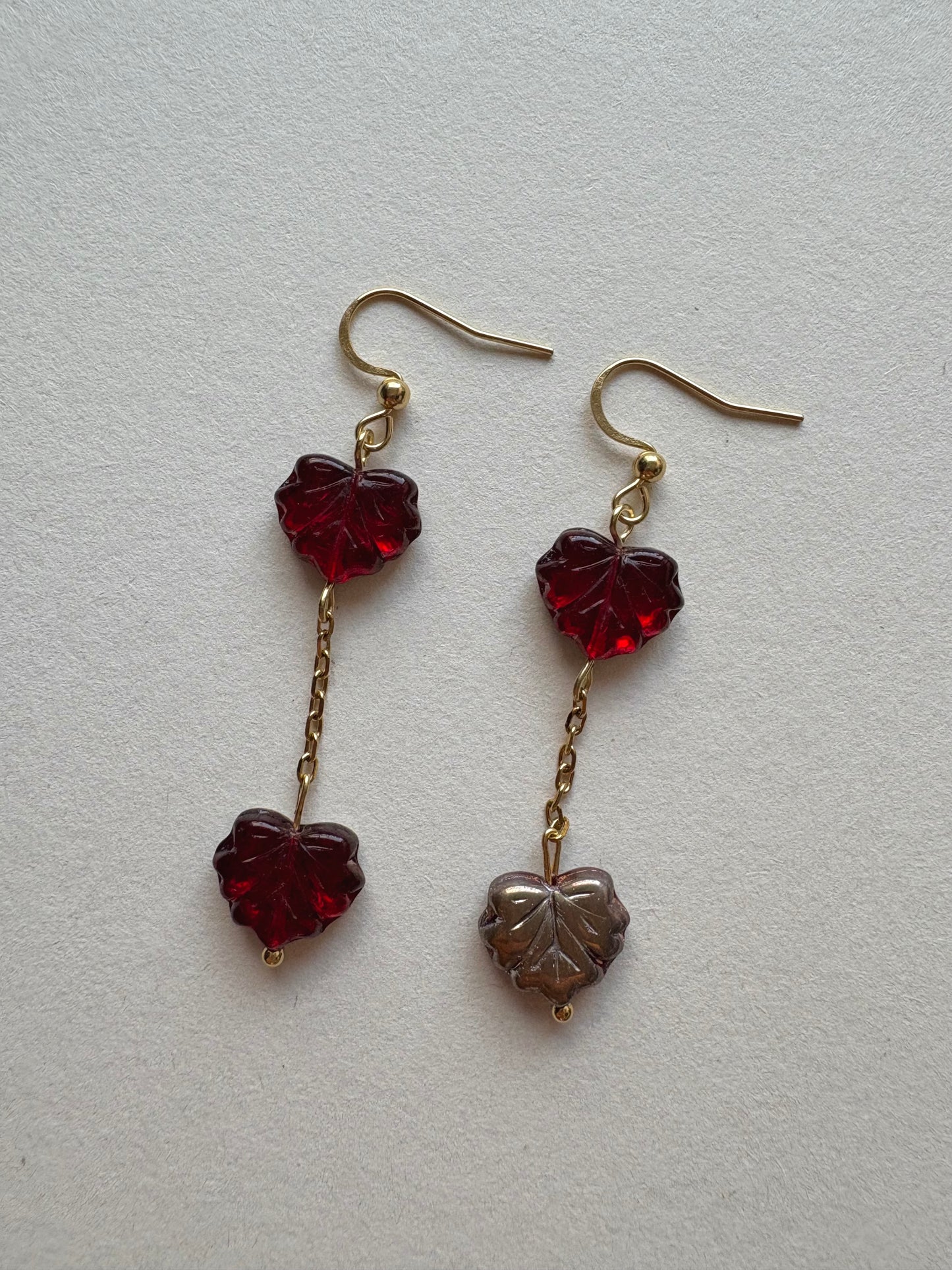 maple leaf earrings