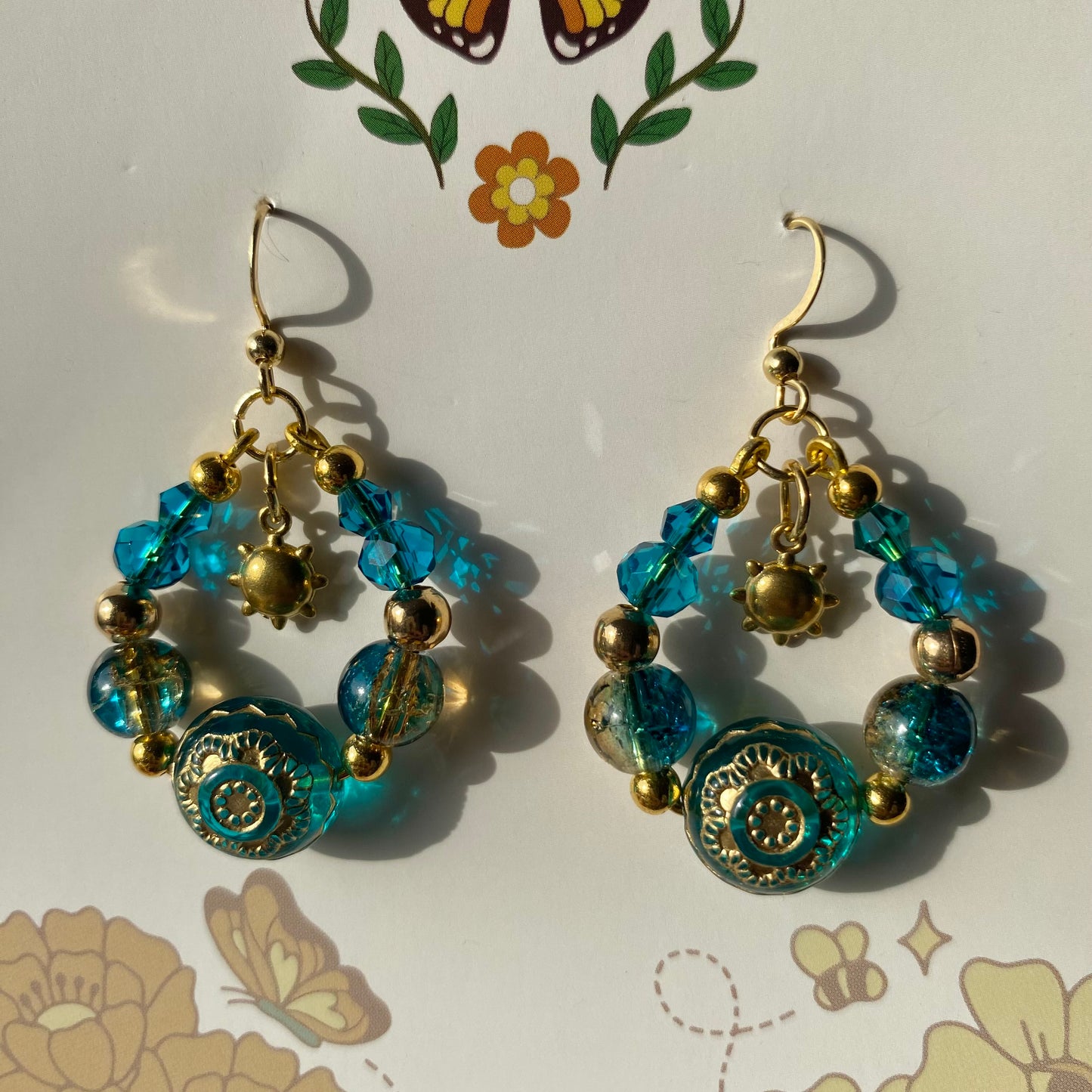 gold dust woman earrings