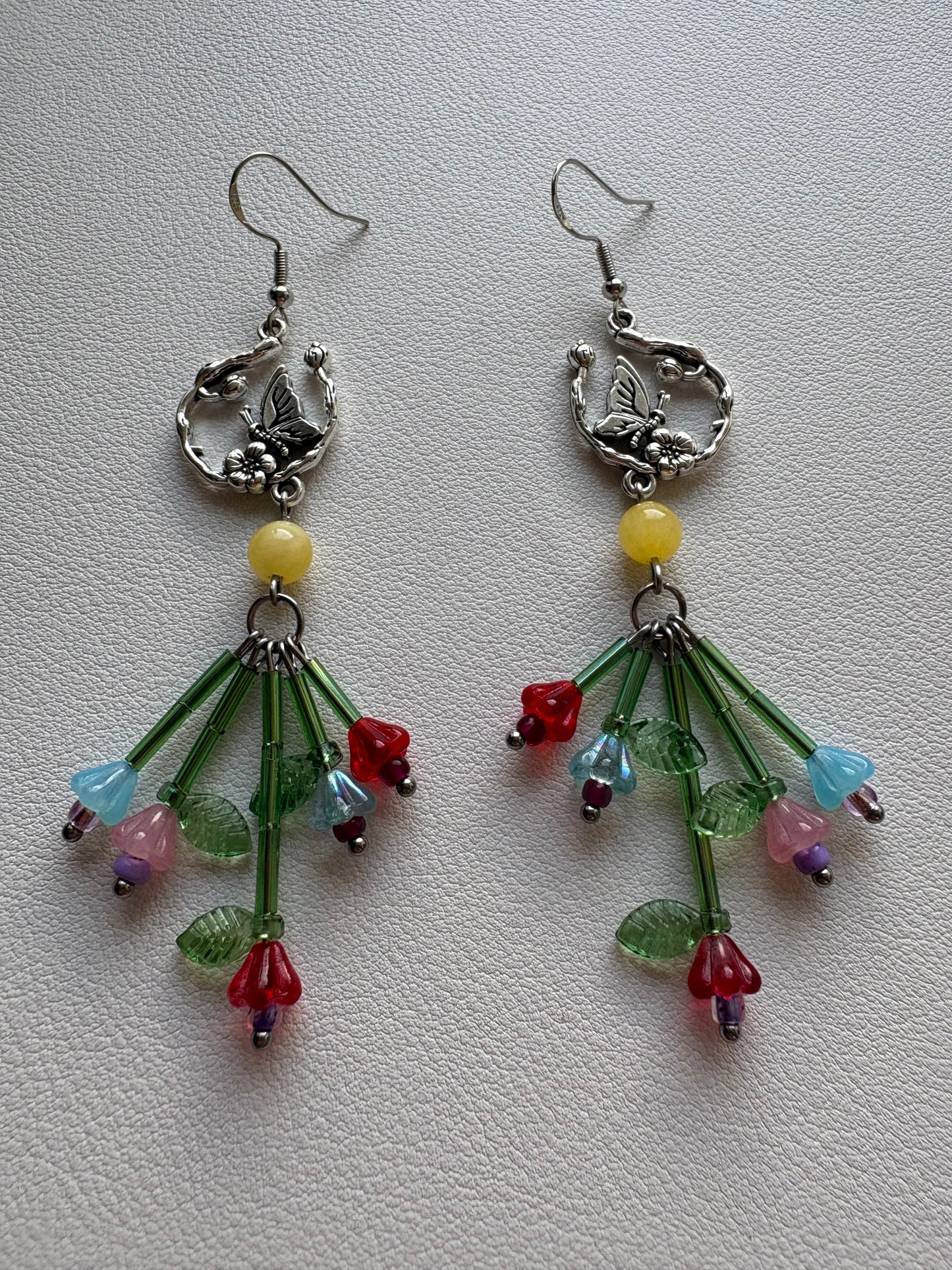 fairy flower bouquet earrings
