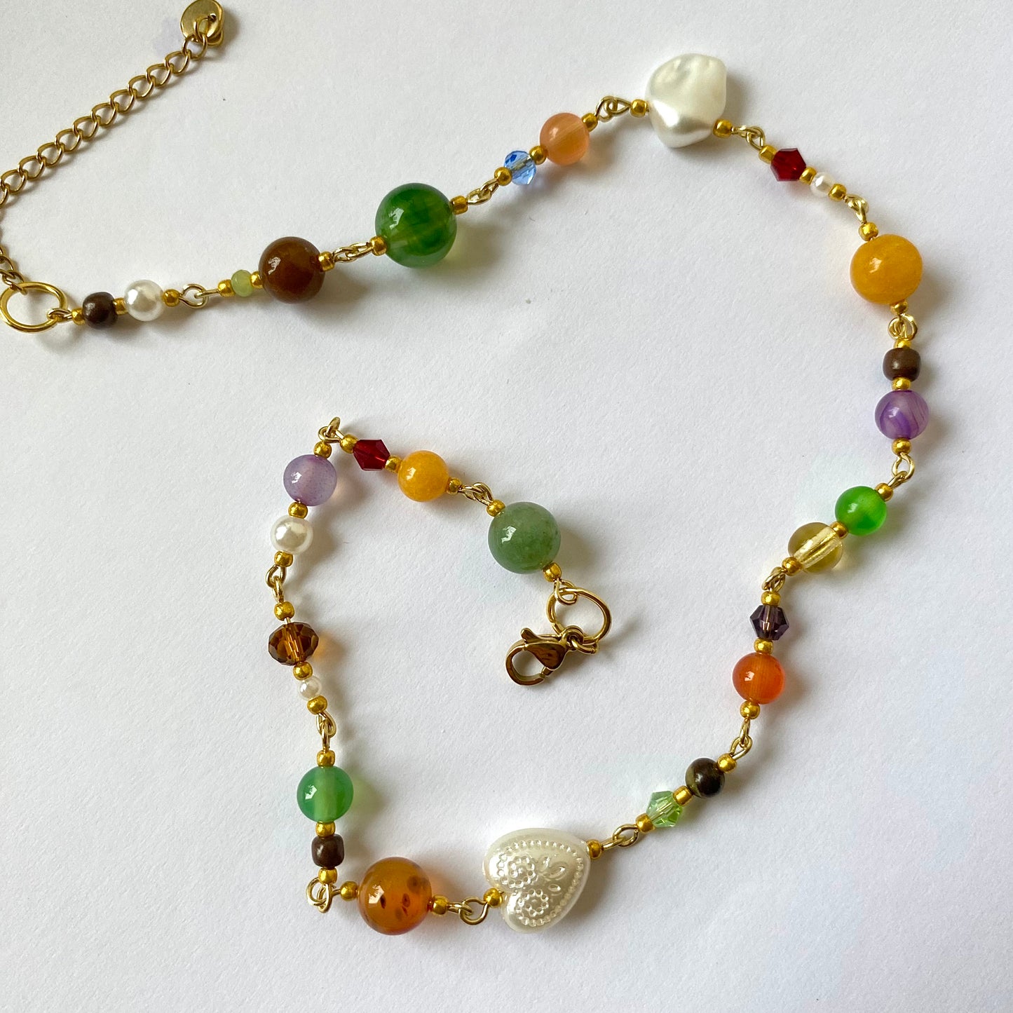 infinity pearl necklace