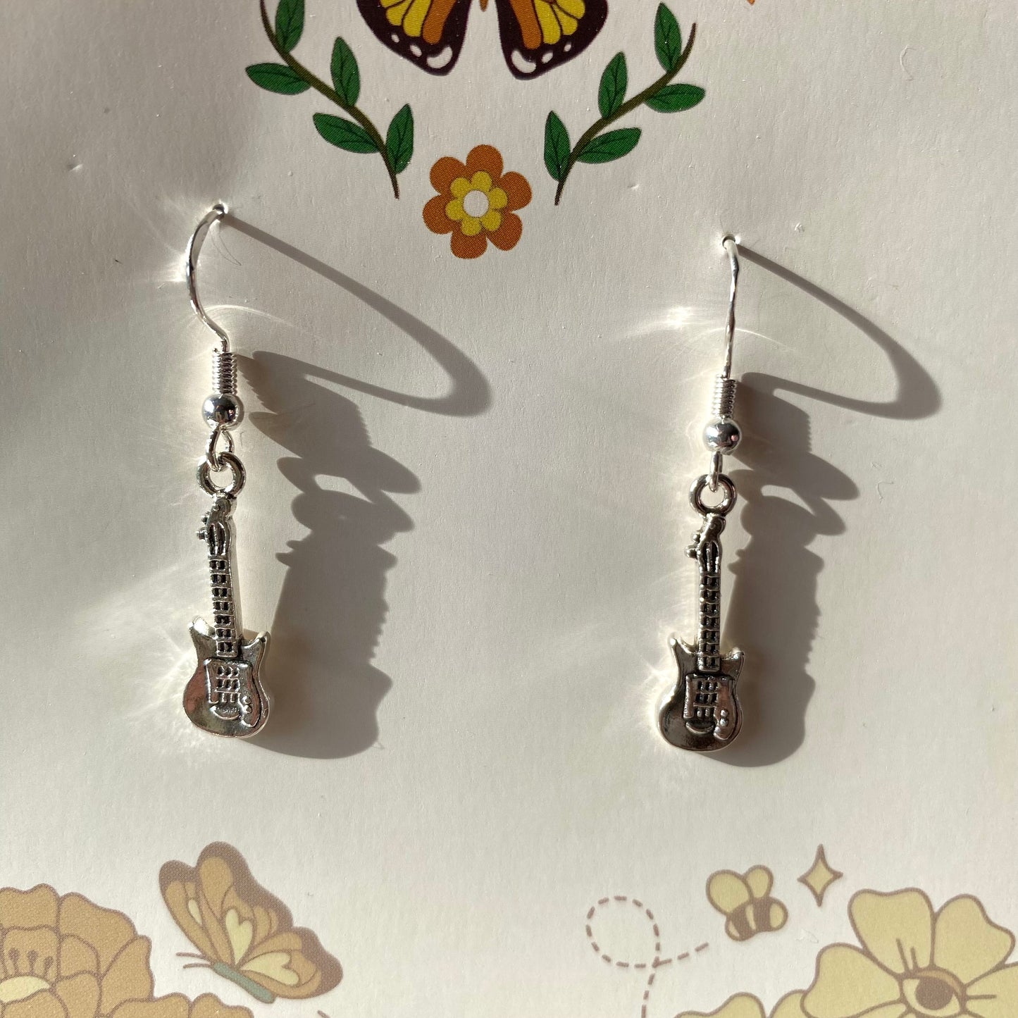 guitar earrings