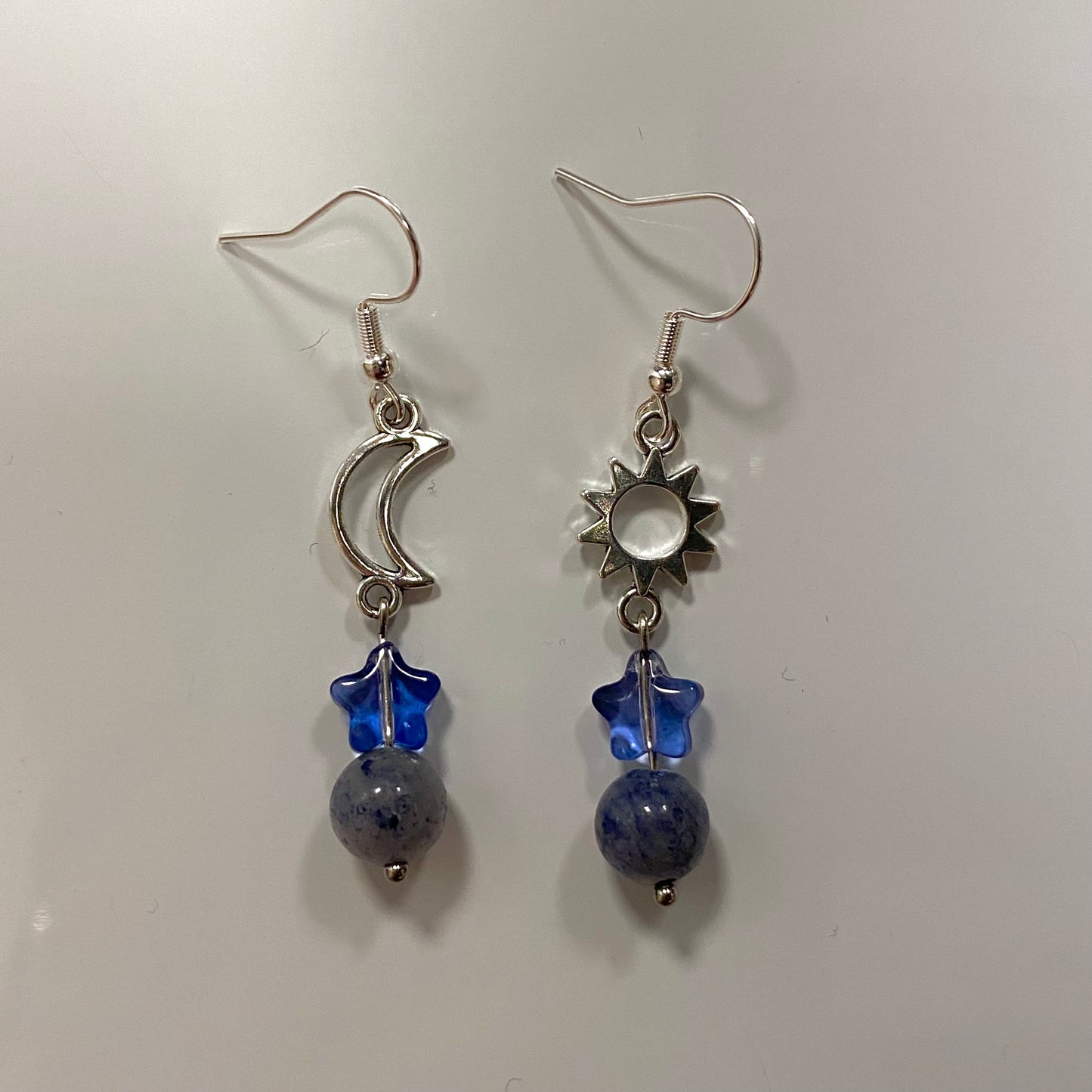 blue anomaly earrings