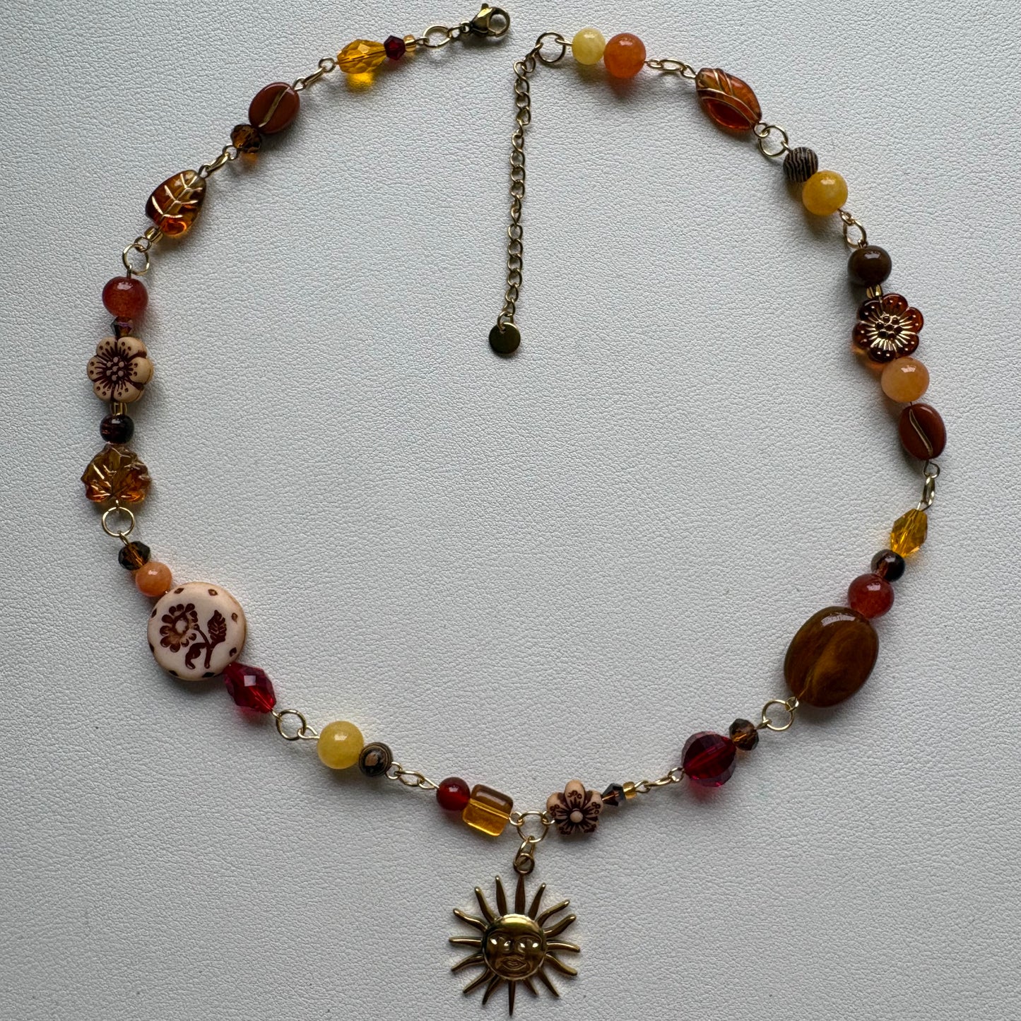 sunrise in the 70s bohemian necklace