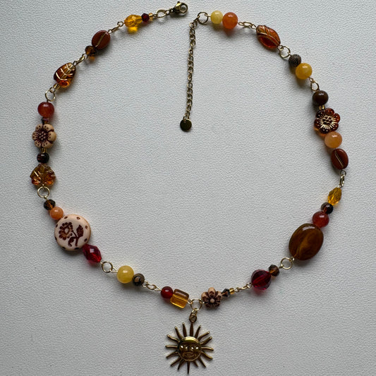 sunrise in the 70s bohemian necklace