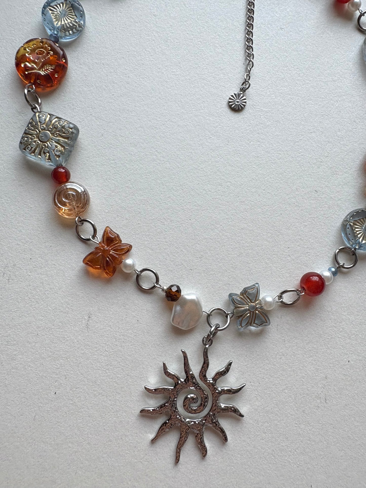 silver aurora necklace