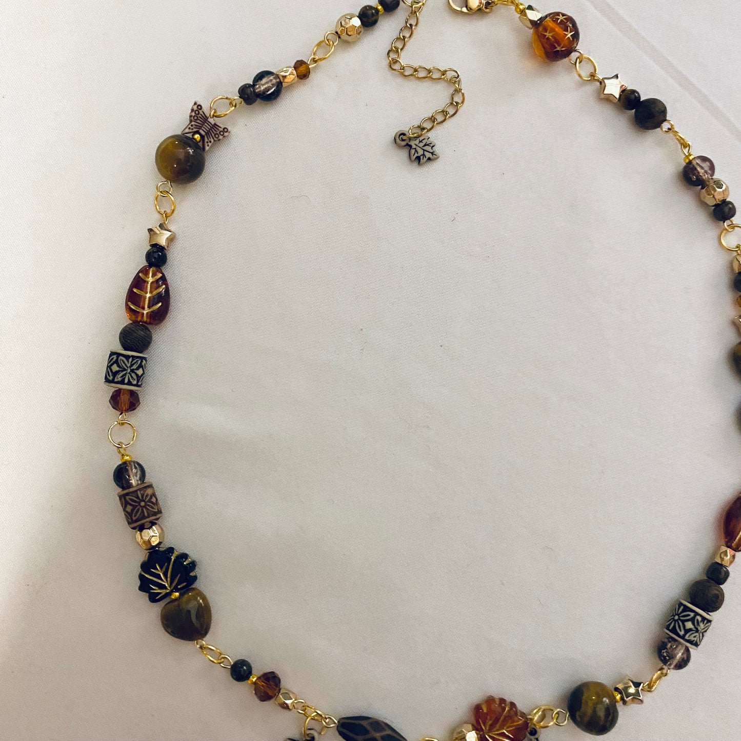 sunset in the 70s bohemian necklace