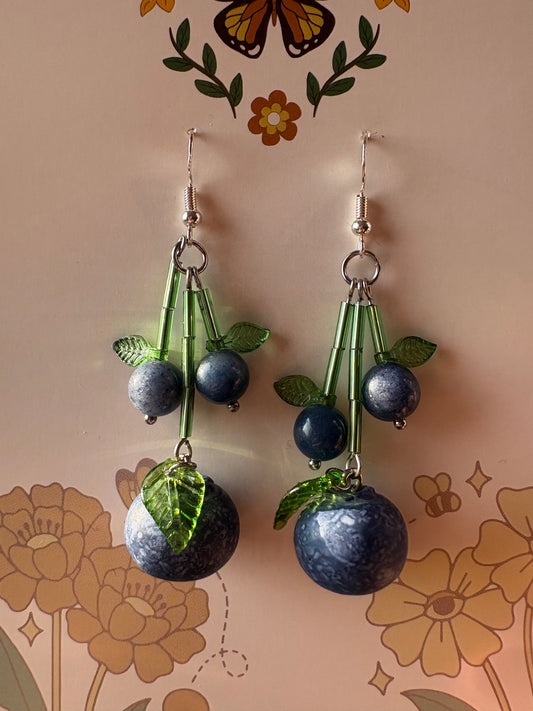 blueberry earrings