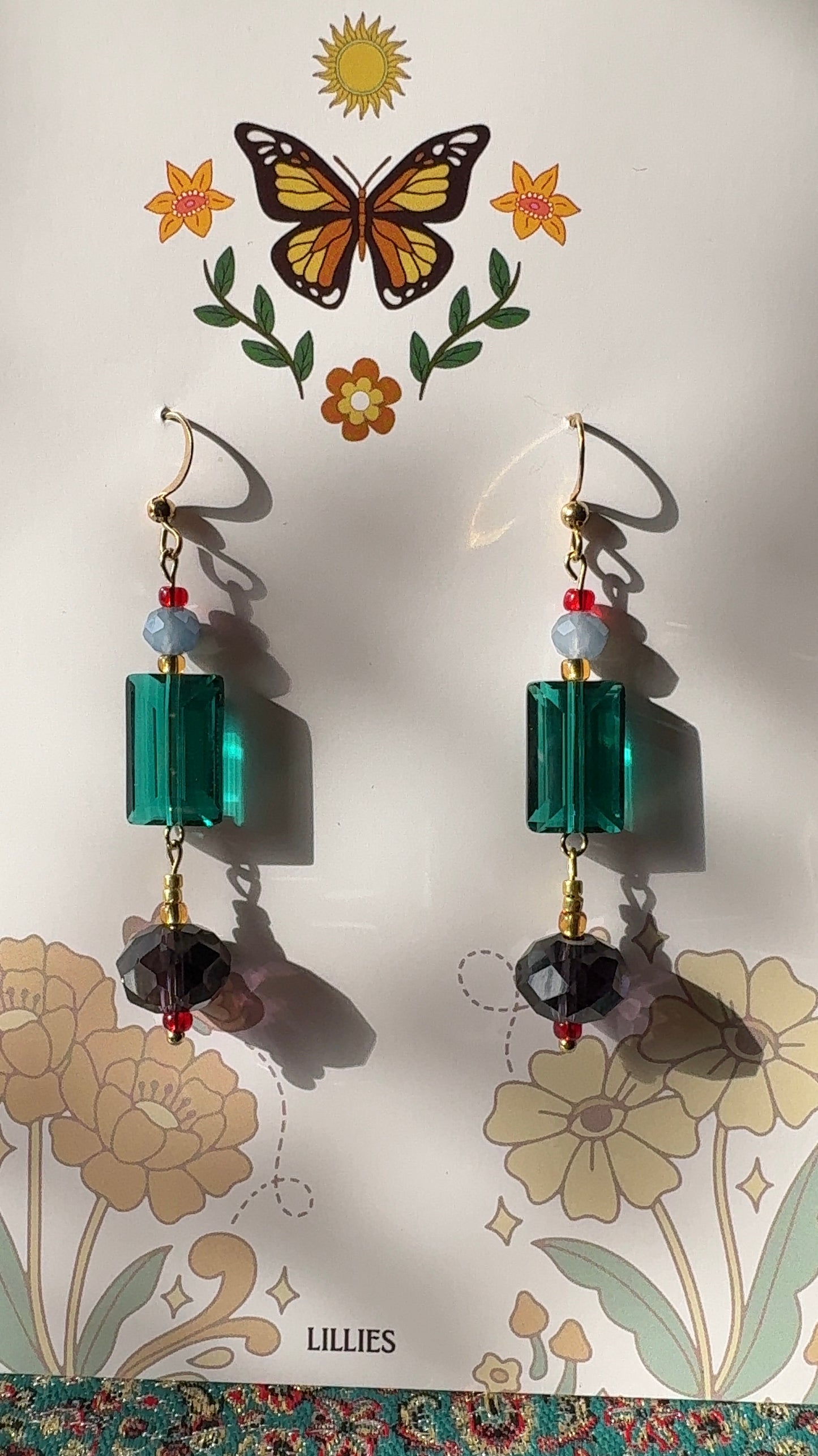 funky retro earrings