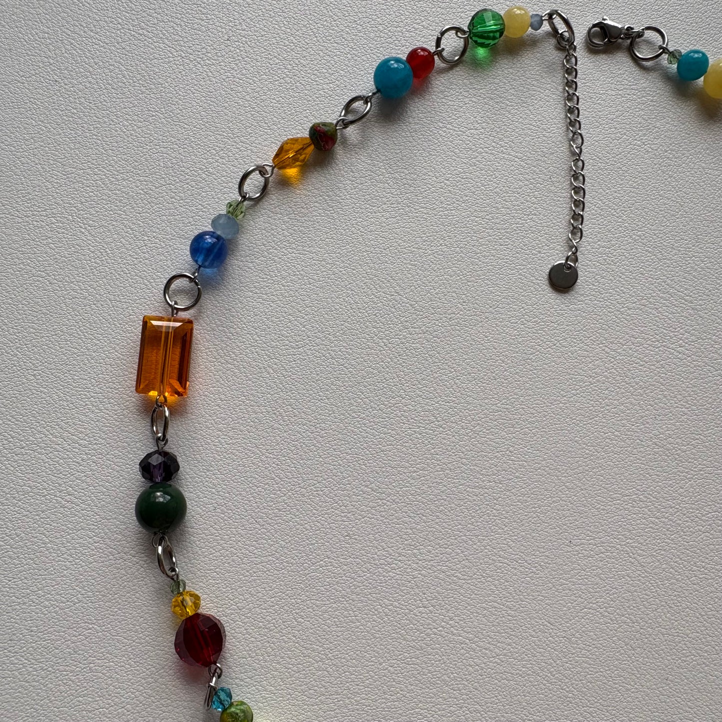 the groovy necklace- silver