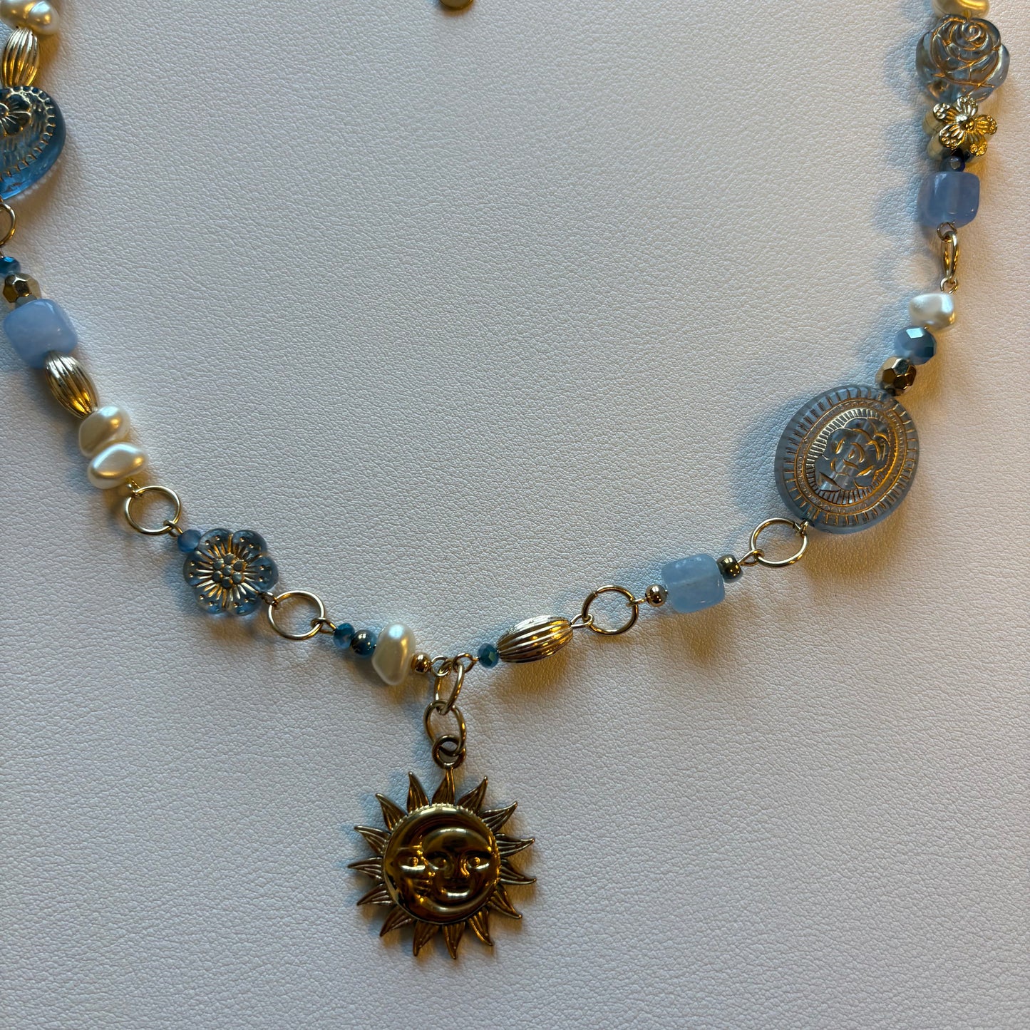 gold honeycomb necklace