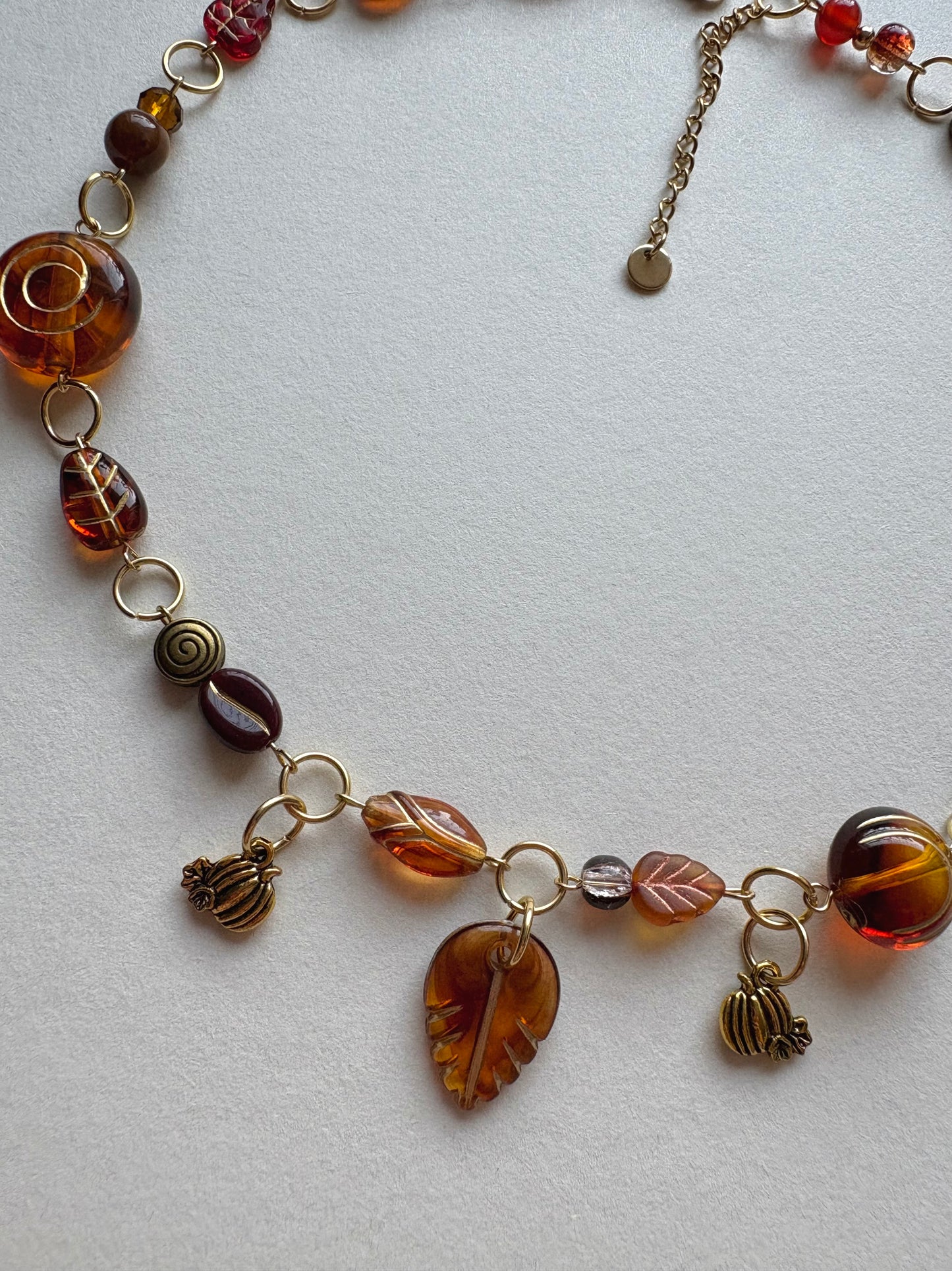 maple spice latte necklace