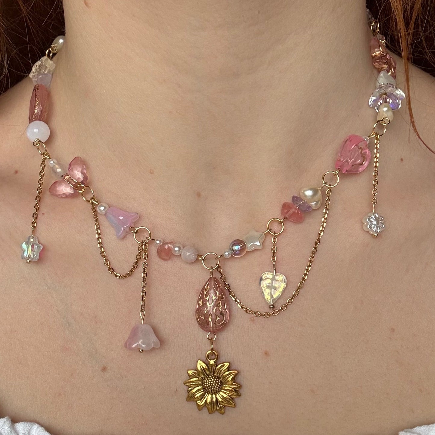 fairy garden necklace