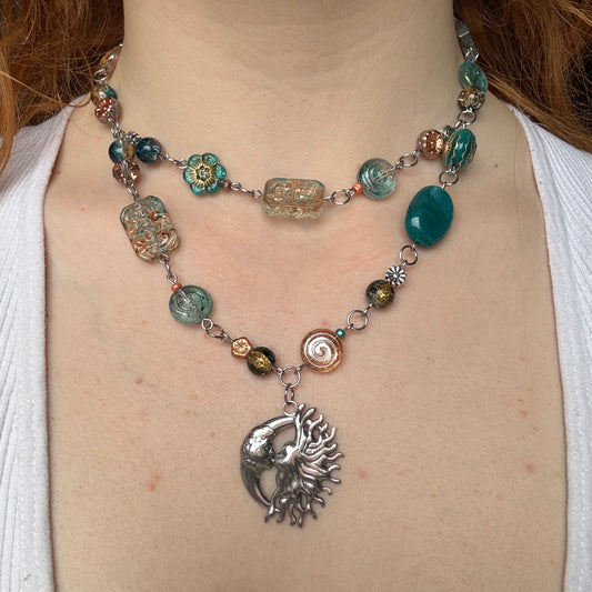 silver the river necklace