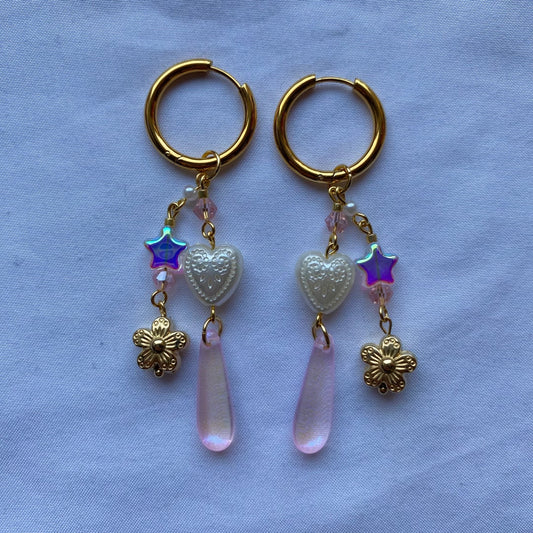 pink pony club earrings