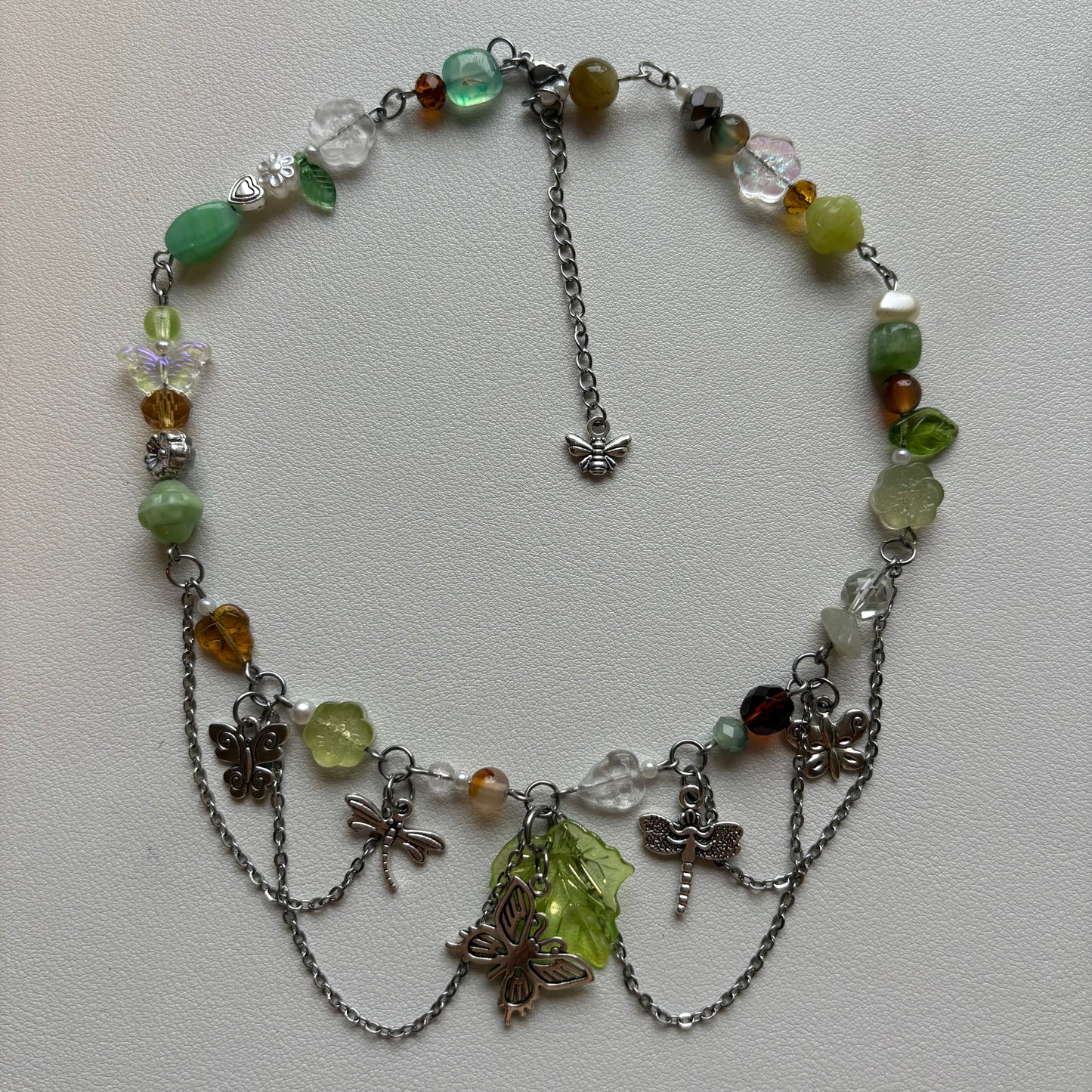 butterfly garden necklace