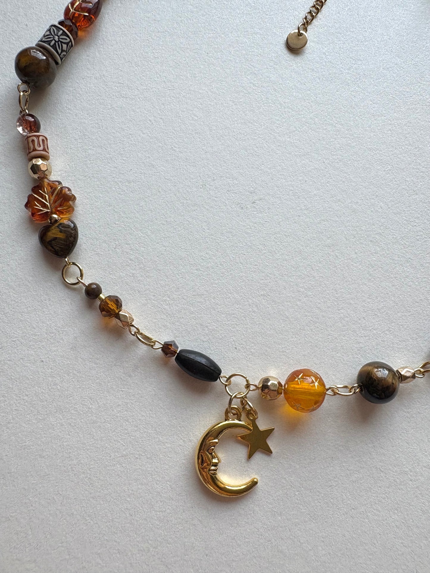 sunset in the 70s bohemian necklace