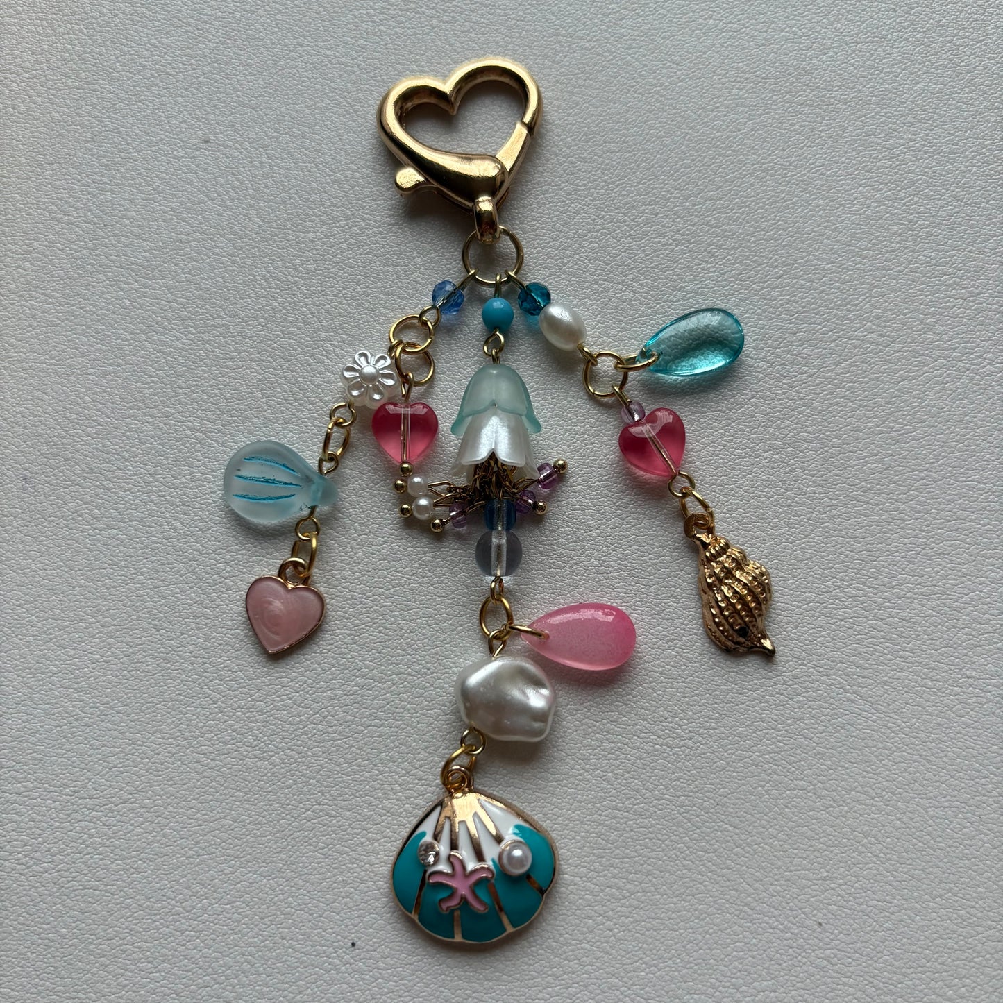 pink jellyfish keychain