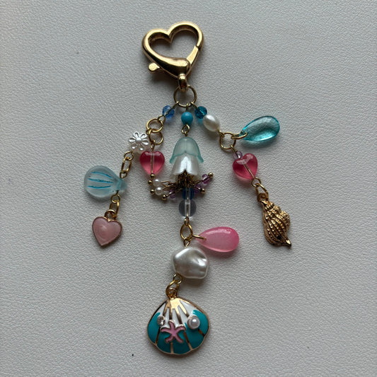 pink jellyfish keychain