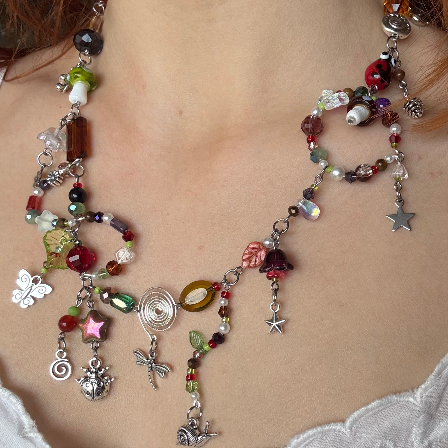 ed’s bug collection necklace