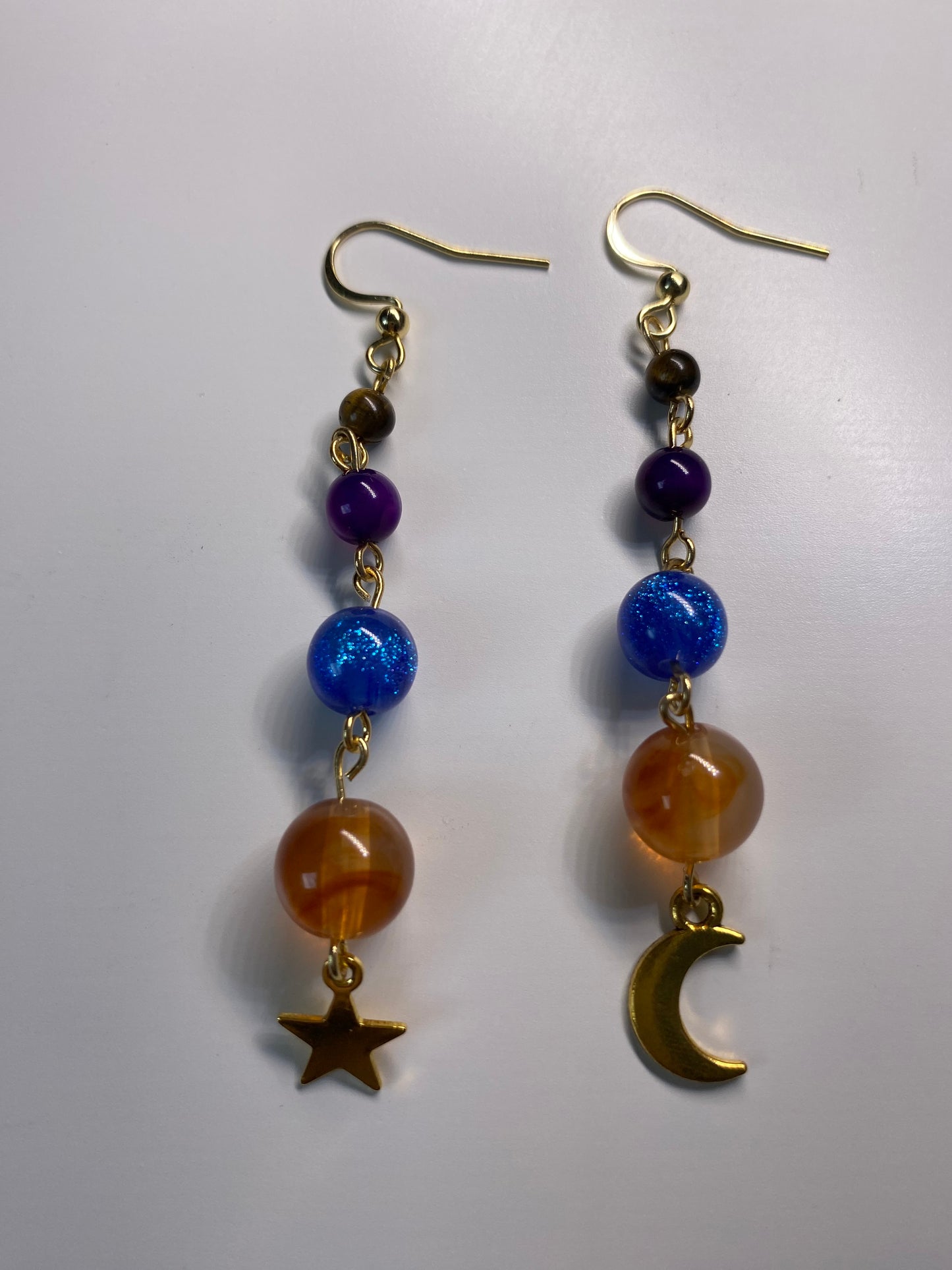 sparkling solar system earrings