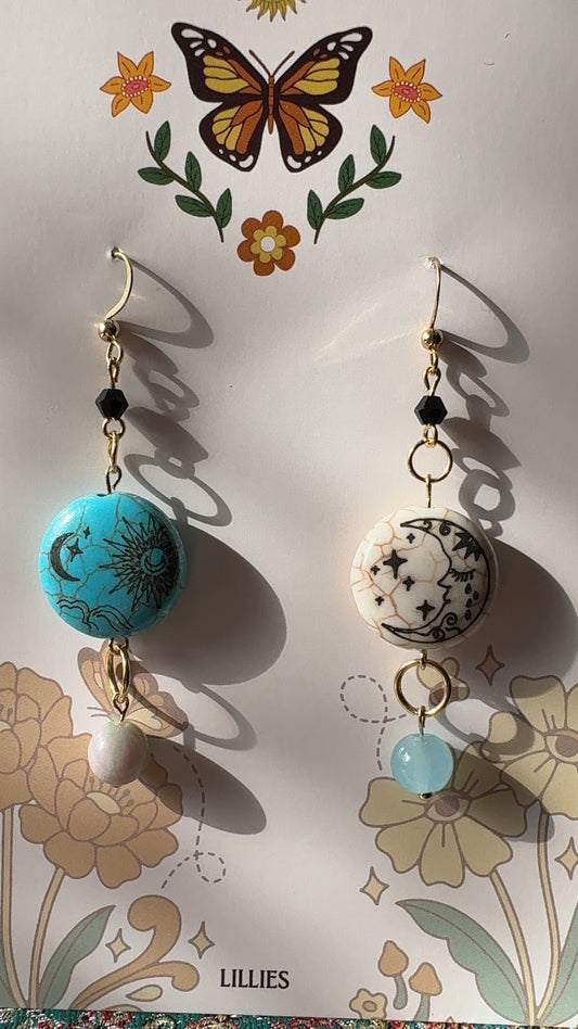 moon earrings