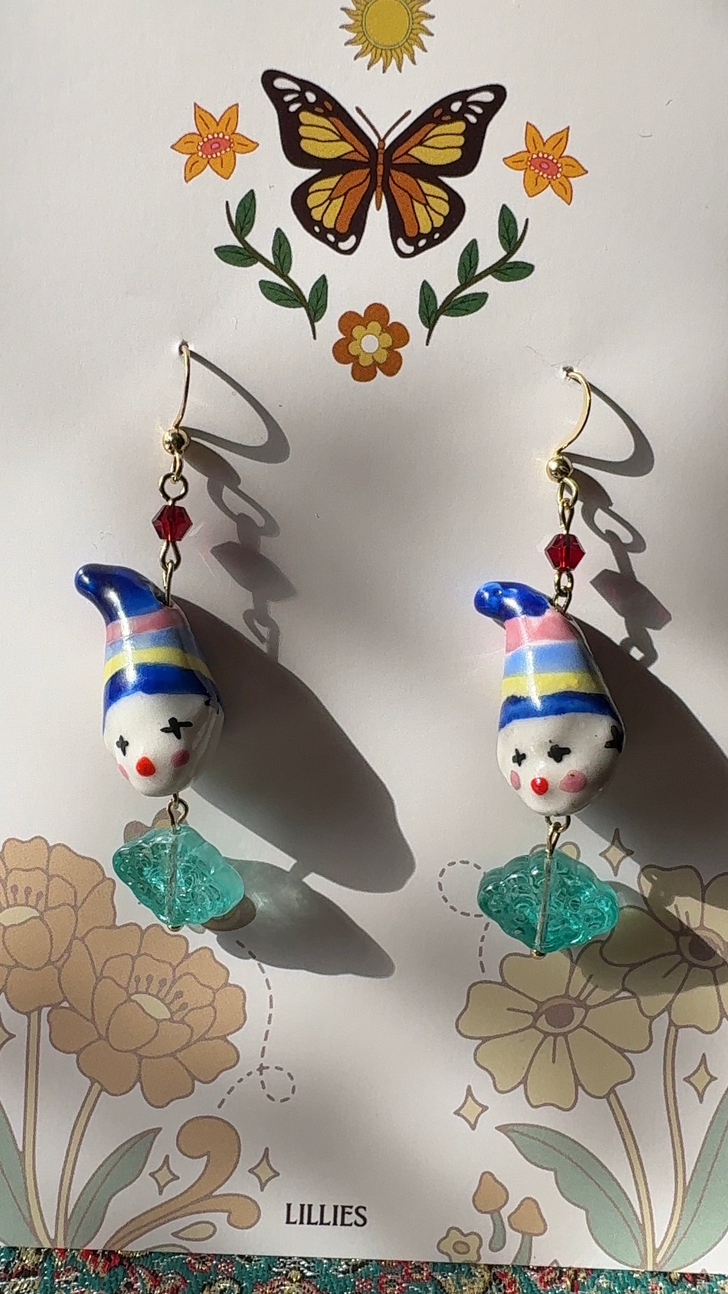 clown earrings